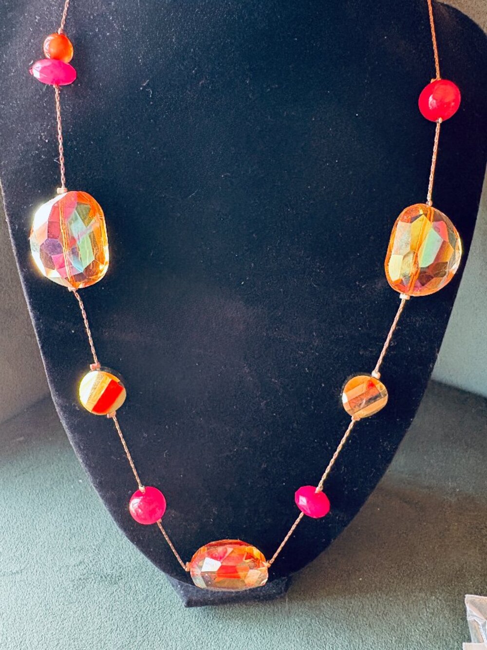 Big Glass Stones Necklace